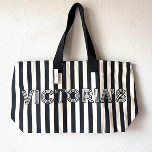 New Victoria's Secret Large Canvas Tote Bag NWT